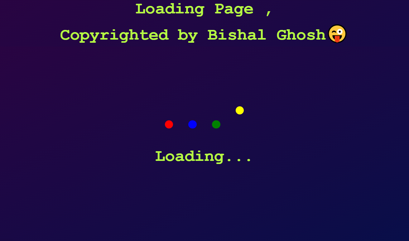 Loading Page